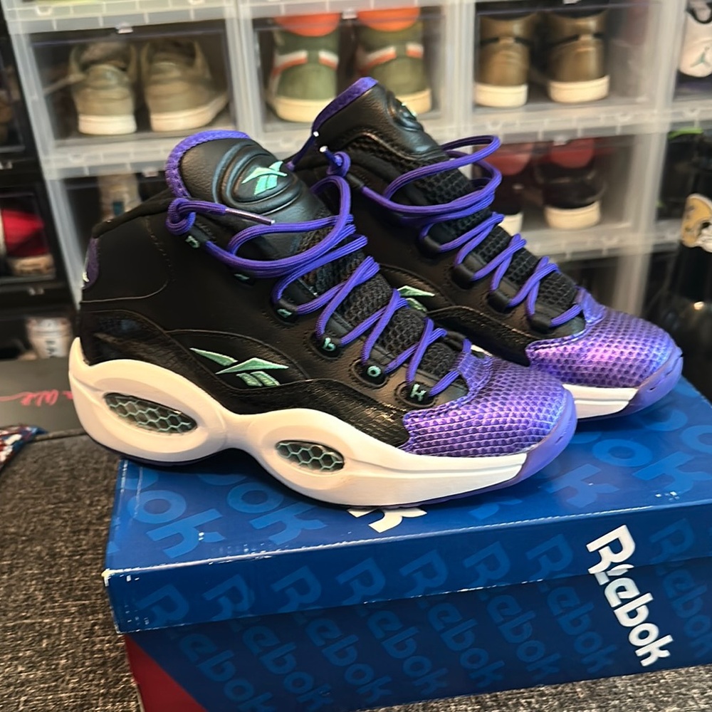 Reebok- Question Shoes - Black and Purple